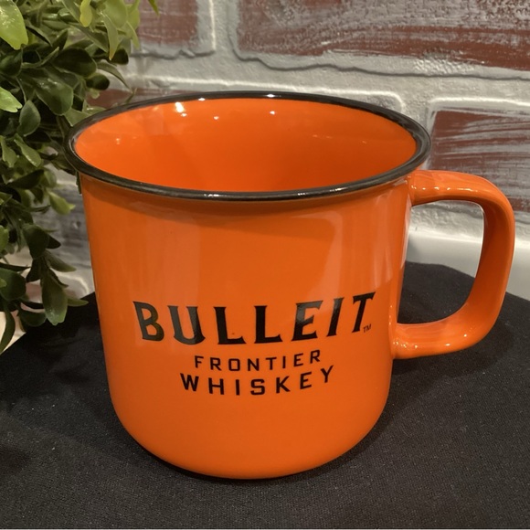 “3/$15” - Bulleit Frontier Whiskey Ceramic Stoneware Mug Coffee Cup - Excellent - Picture 2 of 9